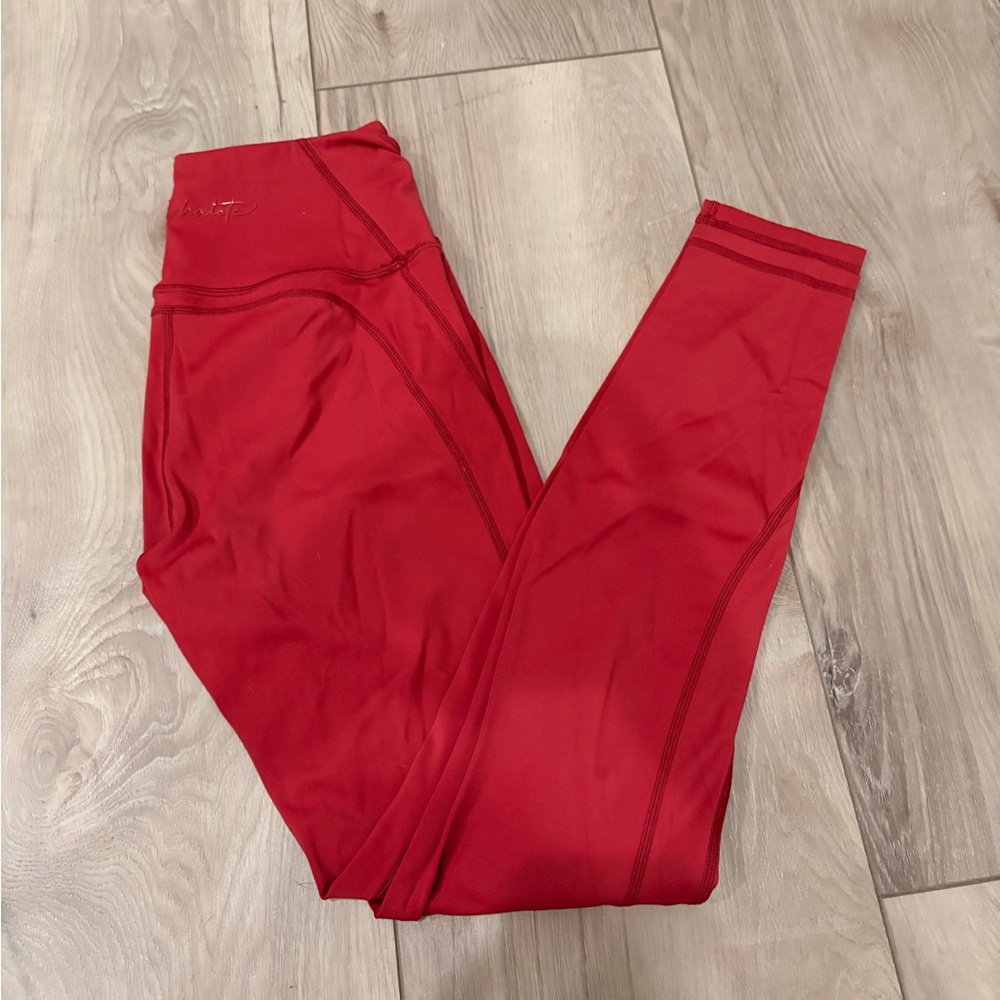 Alphalete Pulse Surge Legging Tartan Red